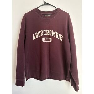 Vintage Y2K Abercrombie & Fitch Crewneck Sweatshirt Collegiate Prepcore Academia